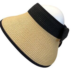 Foldable Packable Women's Travel Wide Brim Tropical Summer Beach Sun Visor Hat